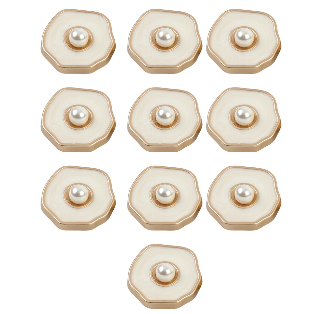 20-Pack Sewing Snaps for Pearl Buttons on Jackets and Miss Square Attire