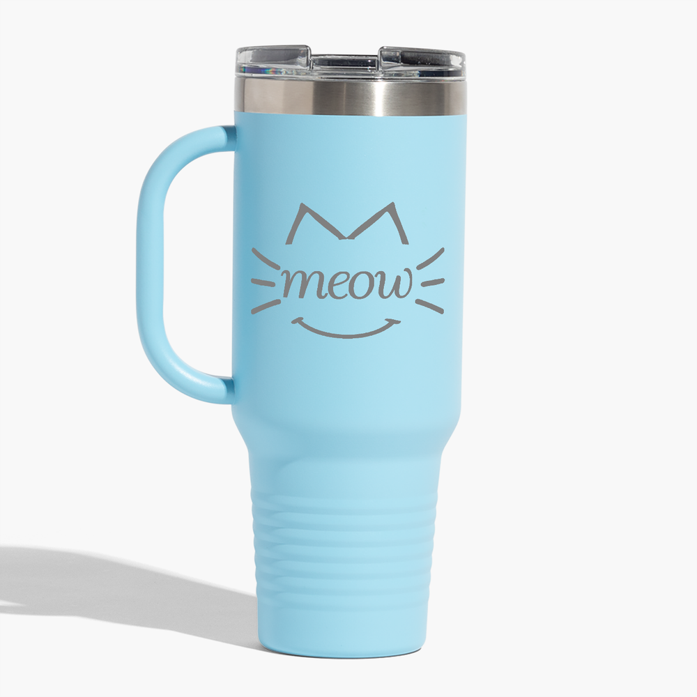 Meow - Blue 40oz Tumbler - Perfect for Gifts! Free Shipping!