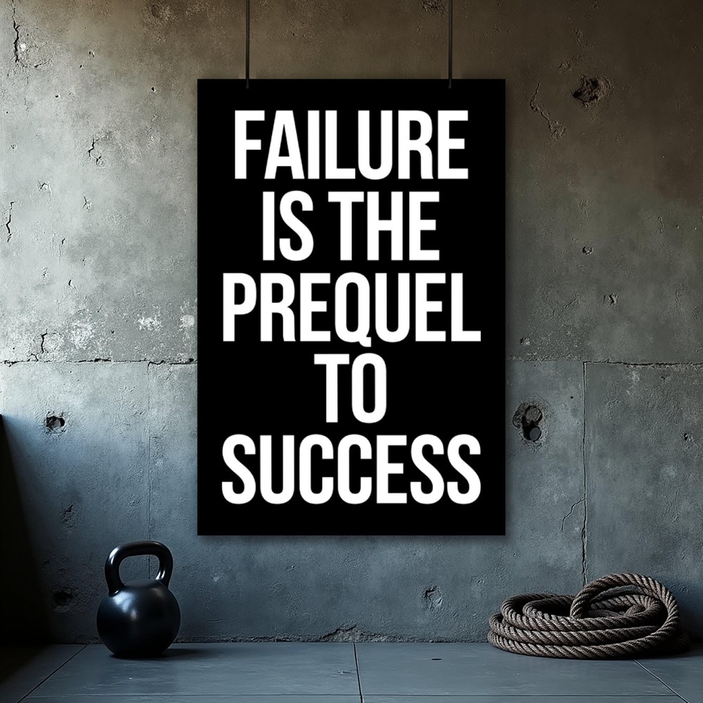 Motivational Gym Poster Inspirational Fitness Wall Art for Workouts