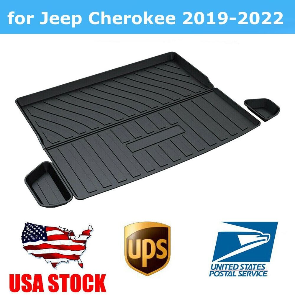 Car Rear Floor Mats Rear Cargo Liner fit for 2019-2023 Jeep Cherokee All Weather