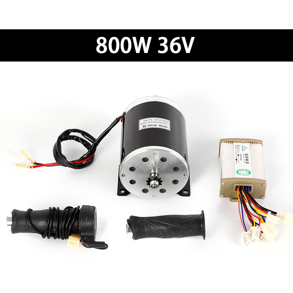 800W 36V Brush Motor Kit with Speed Controller & Pedal for ATV eBike Go Kart