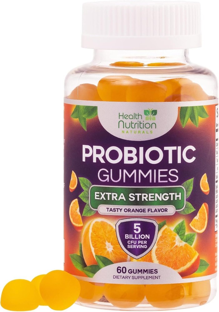 Daily Probiotic Gummies - 5 Billion CFU, Extra Strength Probiotic Supplement