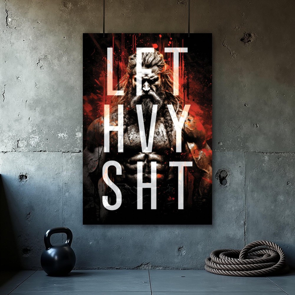 Fitness Motivation Poster - Home Gym Wall Art Print