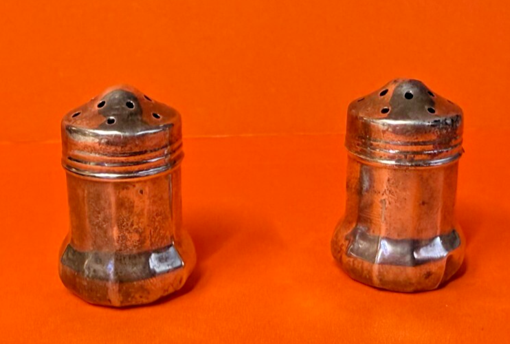 Mini Sterling Silver Salt & Pepper Shakers by S.C.S Co. - 5.8g Elegant Set