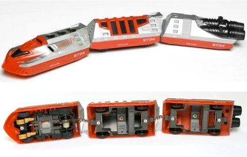 1989 TYCO 440-X2 SANTA FE TURBO TRAIN HO Slot Car 7438 Unused Quick &Expandable!