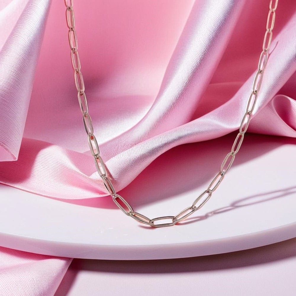 Fashion Paperclip Link Chain, Casual Chain Necklace, Everyday Women's Jewellery