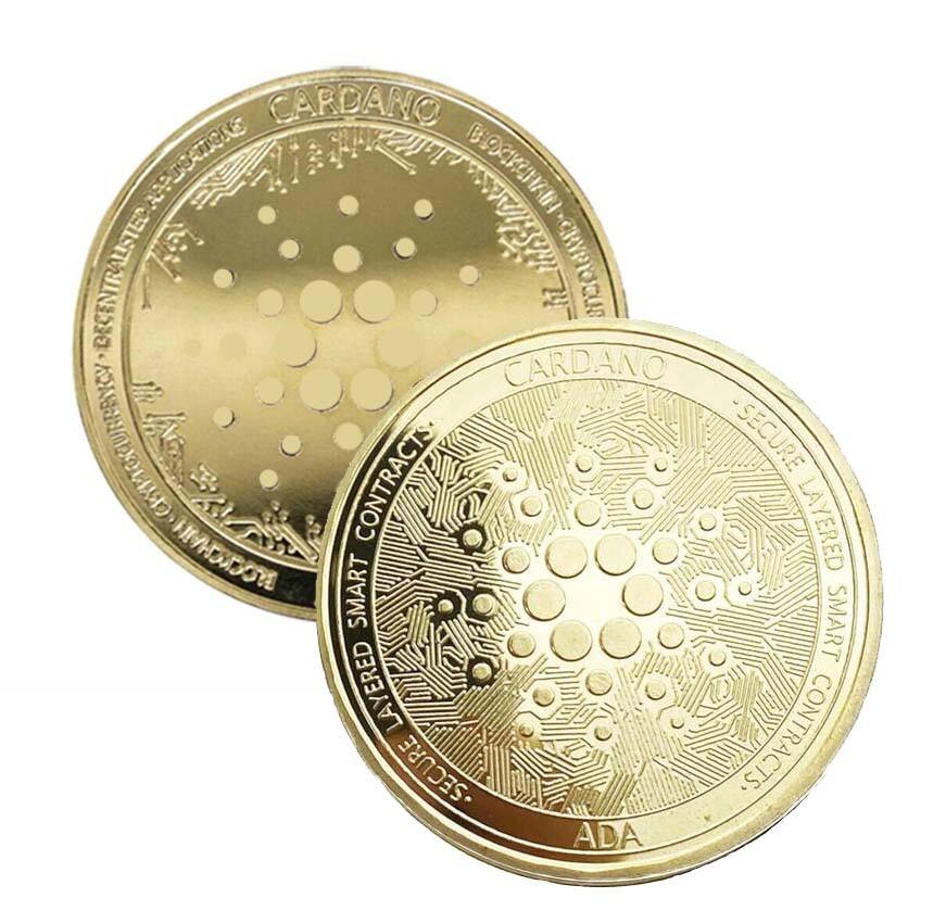 Cardano Coin - Gold Metal Physical Cryptocurrency Collectible Coin-image