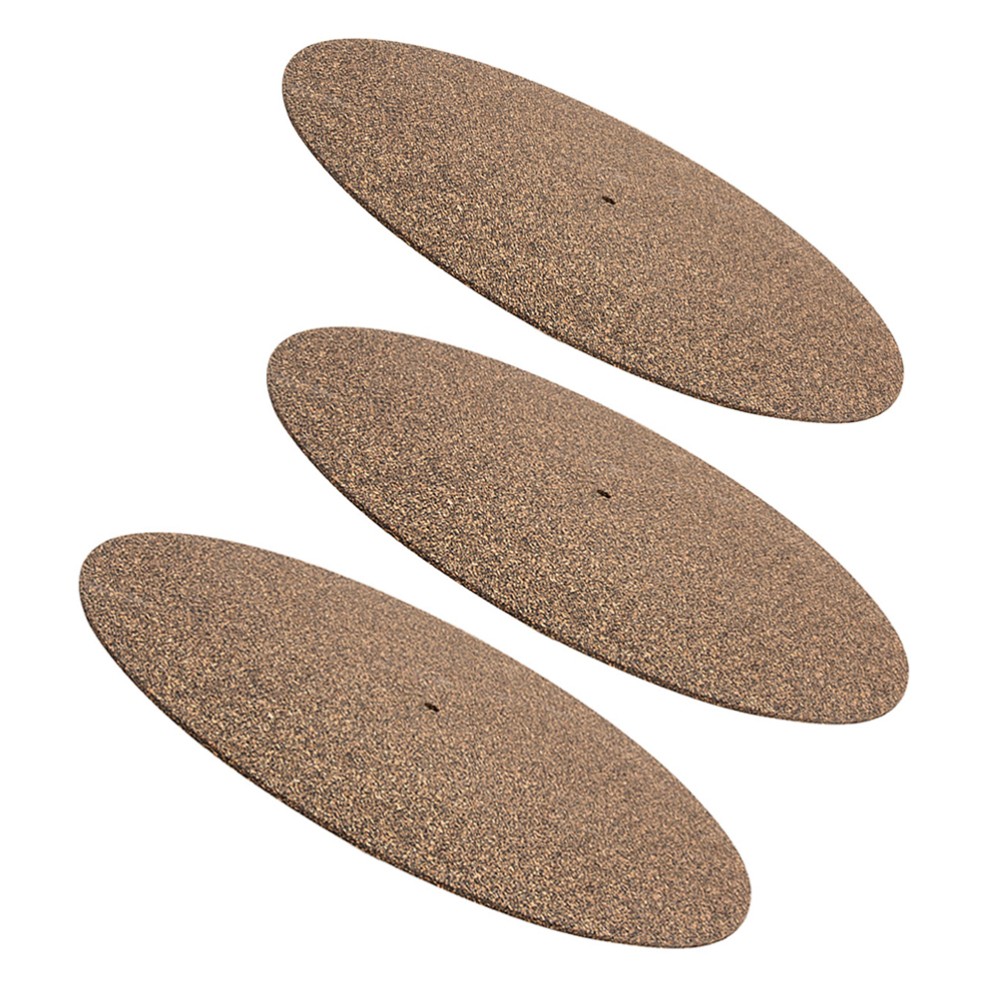 3-Pack Cork Turntable Slip Mats for Vinyl DJs & Record Players