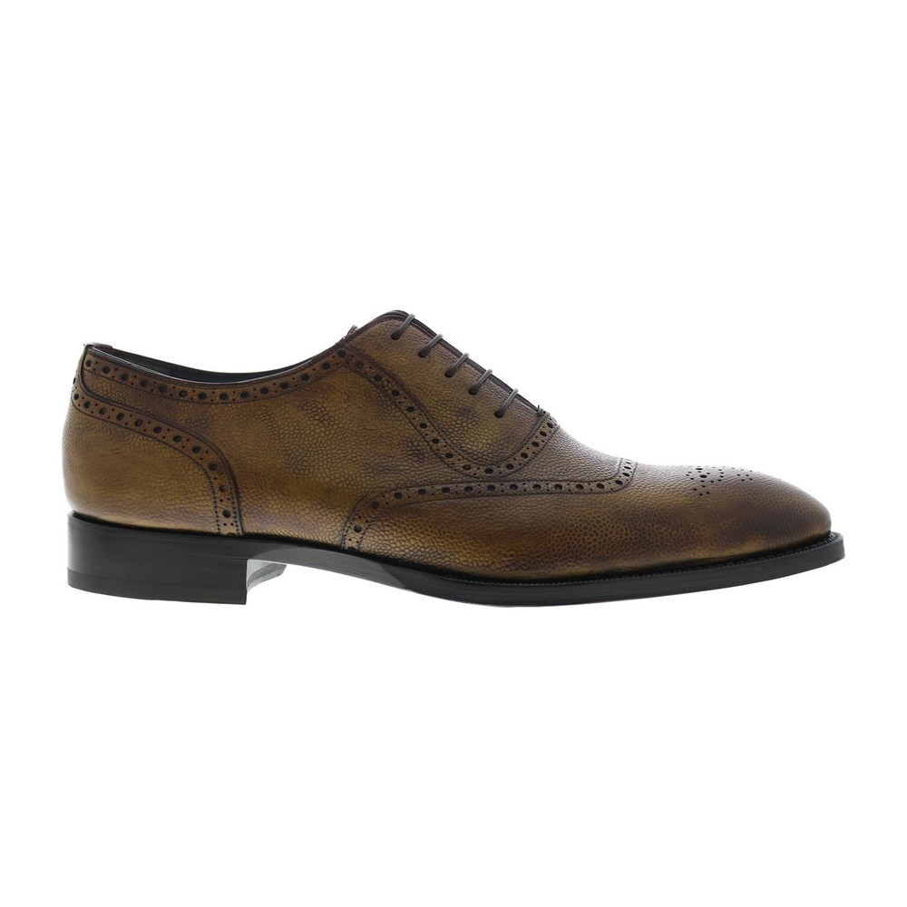 Di Bianco SBP940 Mens Brown Oxfords & Lace Ups Wingtip & Brogue Shoes