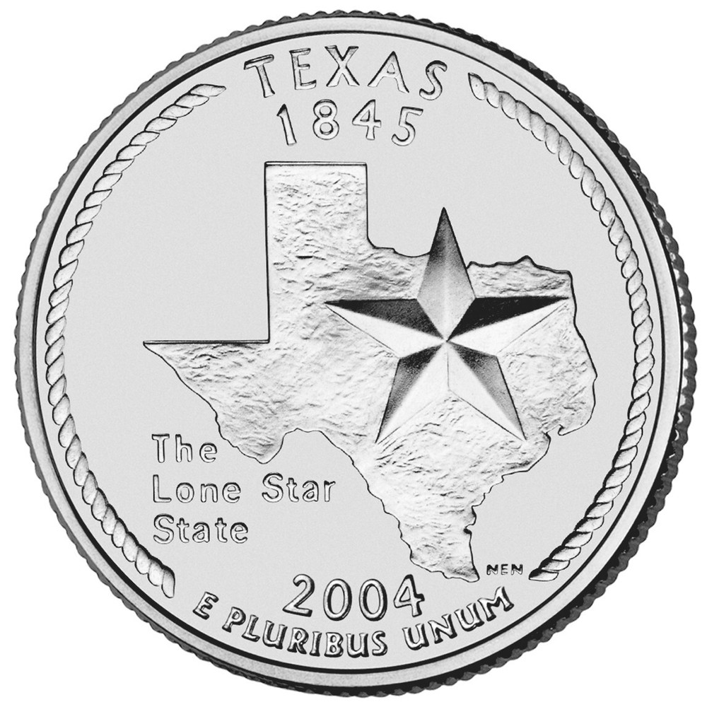 2004-D - Texas - U.S. State Quarter- UNC from US Mint
