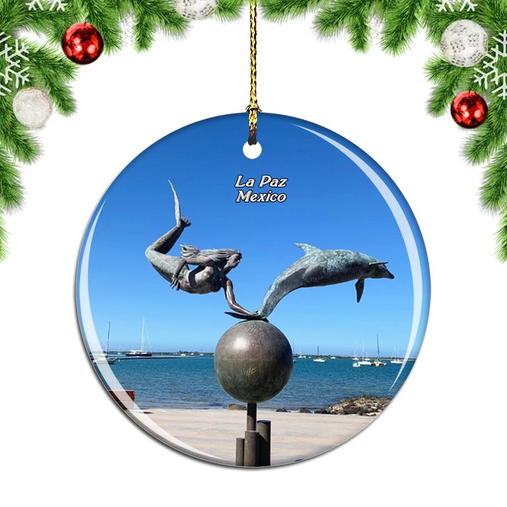 Mexico Malecon La Paz Christmas ornament - festive city travel souvenir