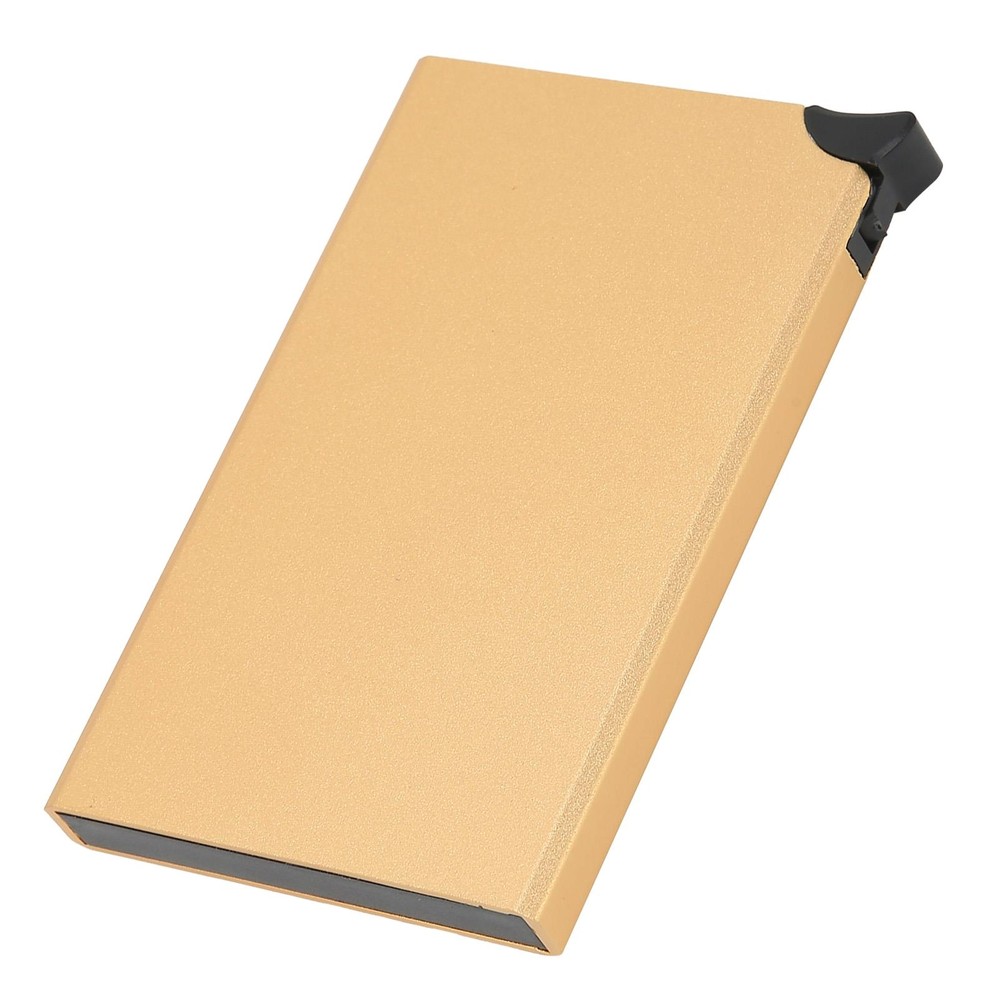 Gold RFID Blocking Anti-Theft Pop-Up Credit Card Holder  -image