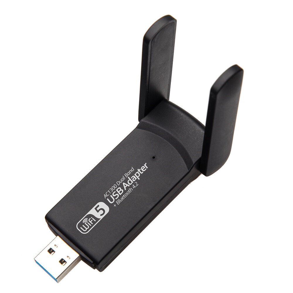 USB WiFi Bluetooth Adapter 1300Mbps Dual Band 2.4/5Ghz Wireless Network USB Card