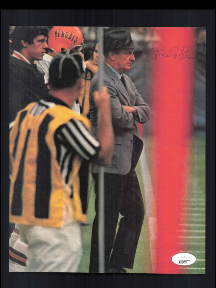 Paul Brown JSA Autograph 1960`s 8x10 Signed Vintage Photo Bengals