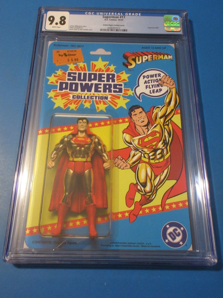 Superman #17 Action Figure Variant CGC 9.8 NM/M Gorgeous Gem Wow