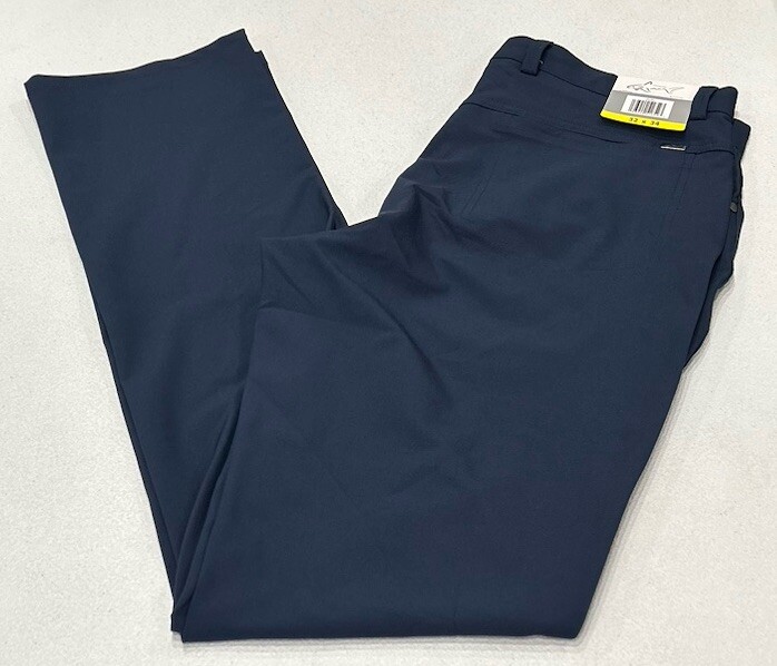 Greg Norman Mens Luxury Microfiber 5-Pocket Pants Blue 32x34