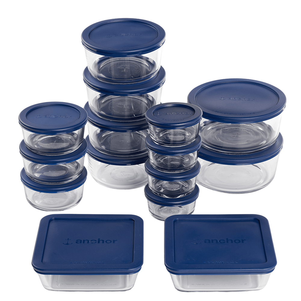 Anchor Hocking 30-Piece Glass Food Storage Set with Lids