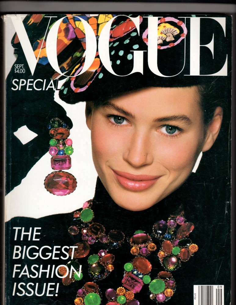 Vtg VOGUE Magazine September 1988 CARRE OTIS BIGGEST FASHION ISSUE 768pg