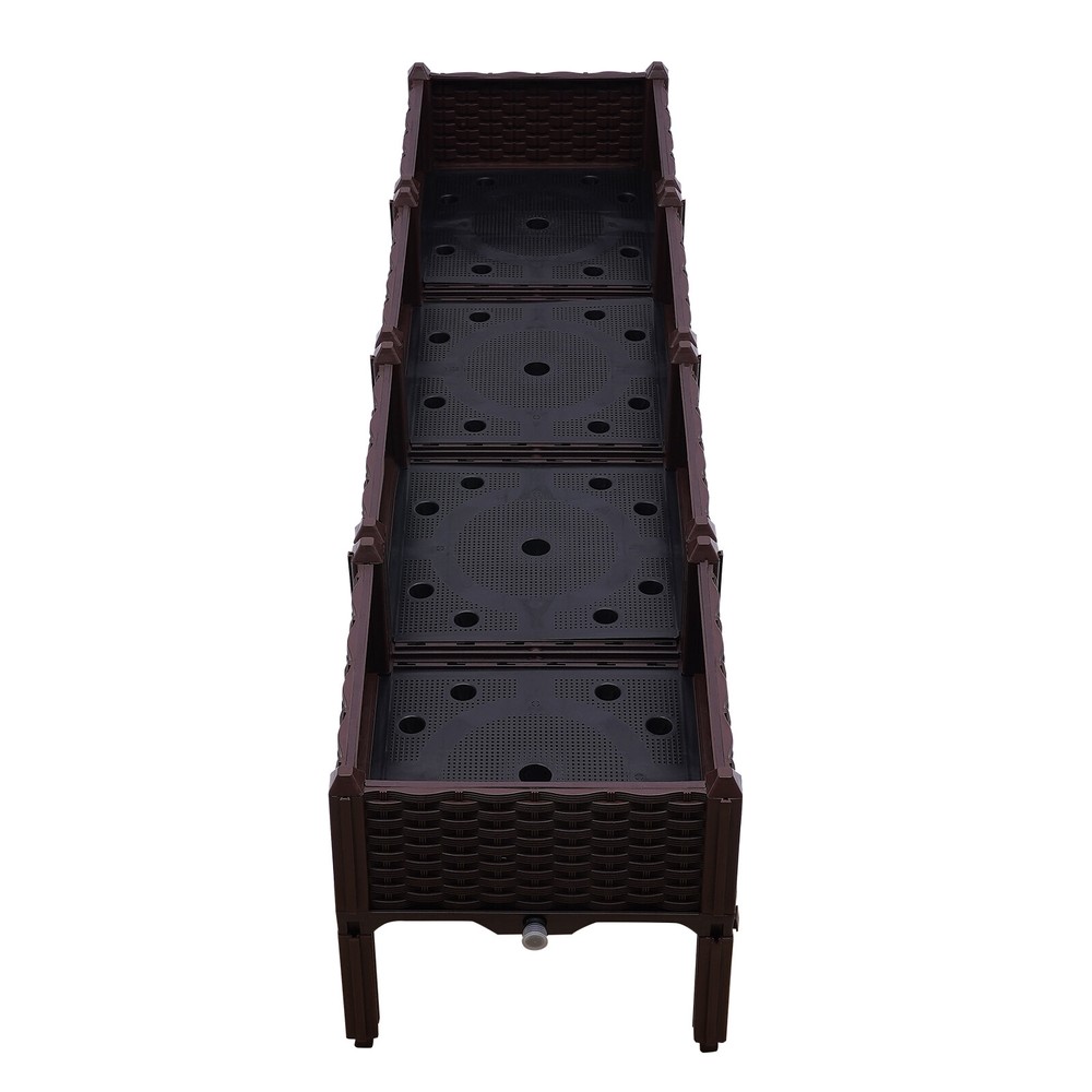 Outdoor Elevated Raised Garden Bed Planter Box with Legs for Vegetable/Flower