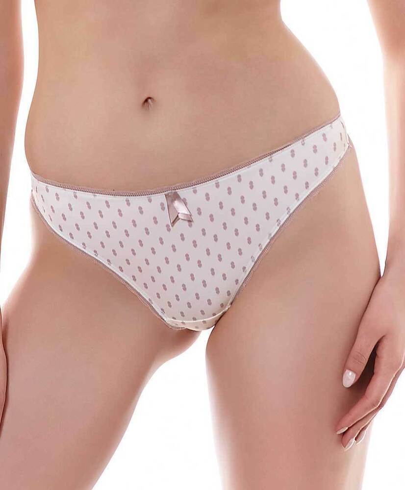 Freya Zen Thong Vanilla Cream Beige L 14 16 Knickers Underwear Lingerie 1947 New