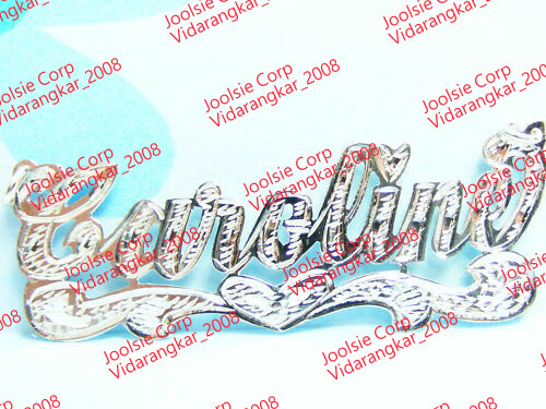 Custom Solid Sterling Silver Name Necklace - Choose Any Name - USA Made-image