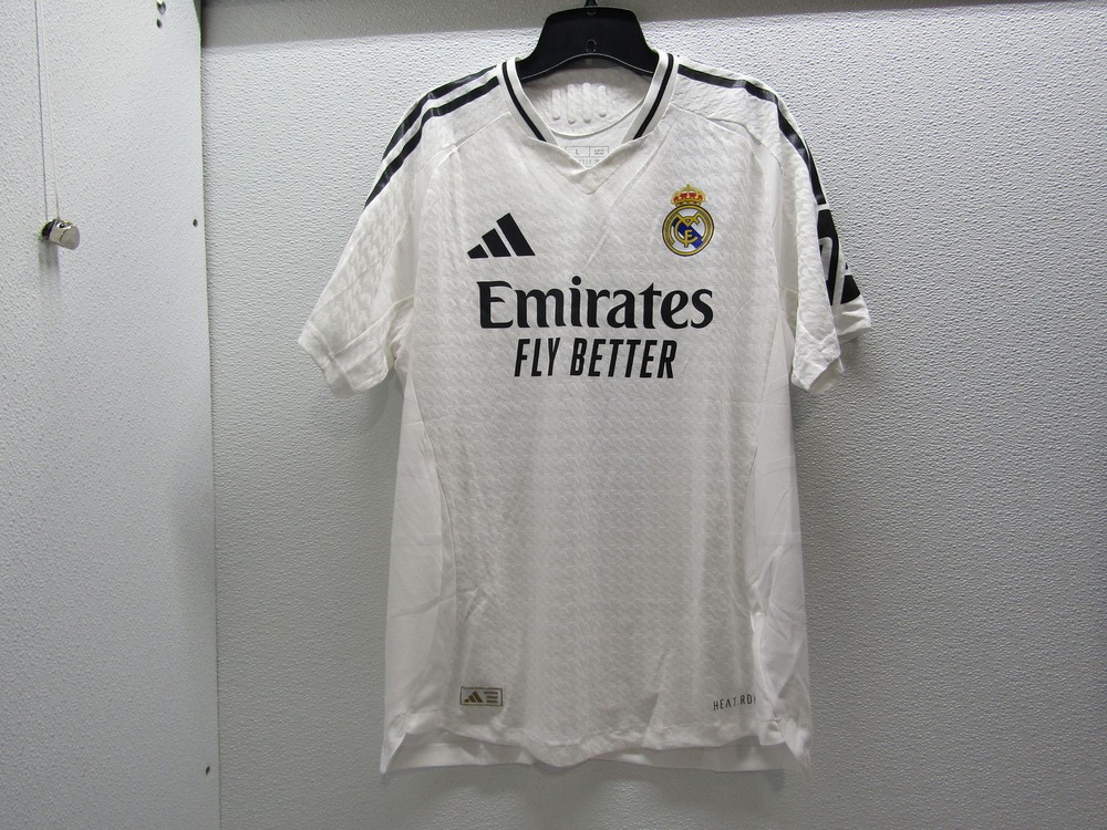 Adidas Mens Real Madrid 24/25 Home Authentic Jersey Size L White