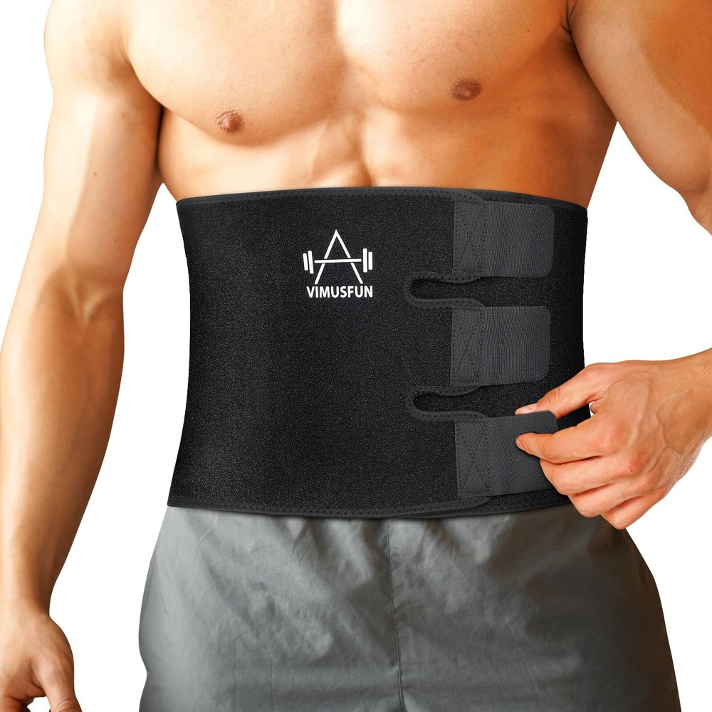 VIMUSFUN Sweat Waist Trimmer Belt for Men & Women – Lower Belly Slimming