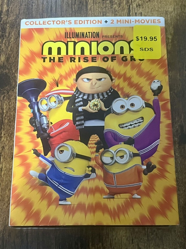 Minions Rise Of Gru DVD Brand New Sealed Collector’s Edition