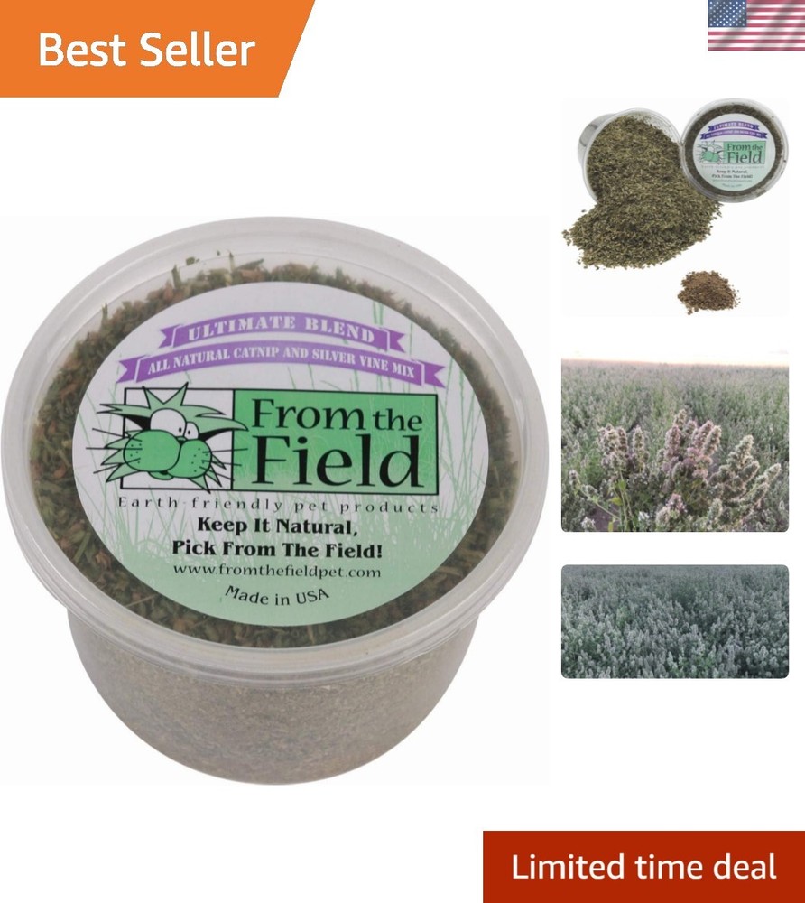 Ultimate Blend Catnip & Silver Vine |  -Grown Catnip for Toys & Playtime | Fr...