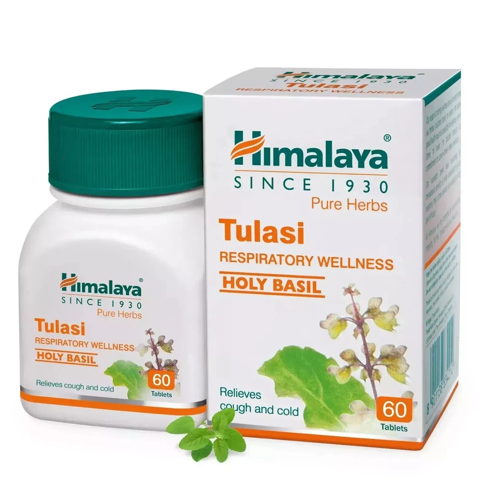 10 X Pack Tulasi Himalaya Respiratory Wellness Tablets (600 Tabs) Cough & Cold
