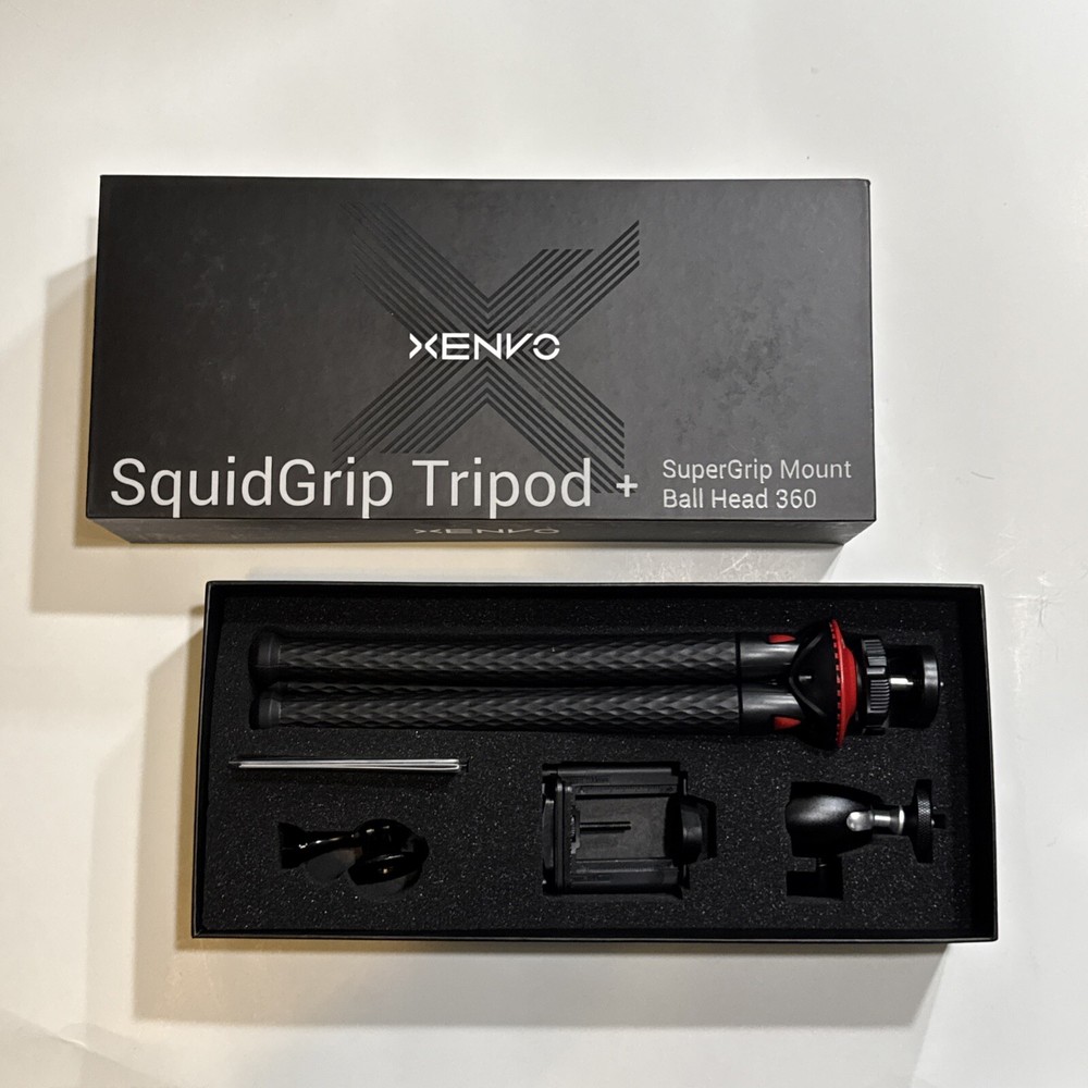 Xenvo SquidGrip Flexible Phone Tripod with Extras and Action Camera Mount