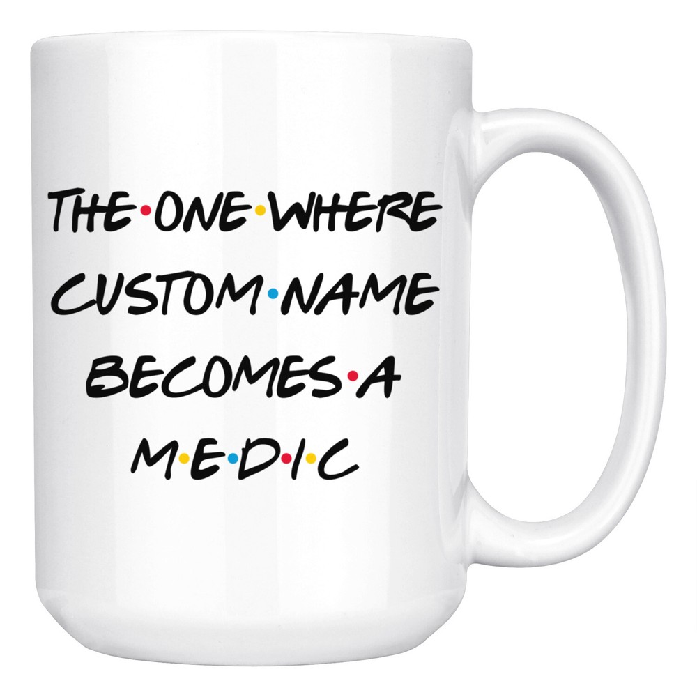 Personalized Medic Career Job Promotion Mug, Medic Graduation Present Gift