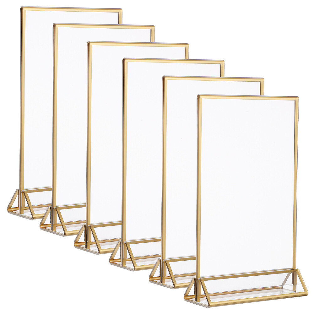 6pcs Holders Tabletop Display Stands Vertical Holders for