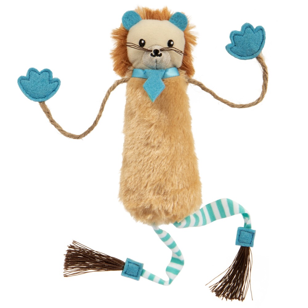 SmartyKat Loopy Lion Breakaway Catnip Kicker Toy for Playful Cats  