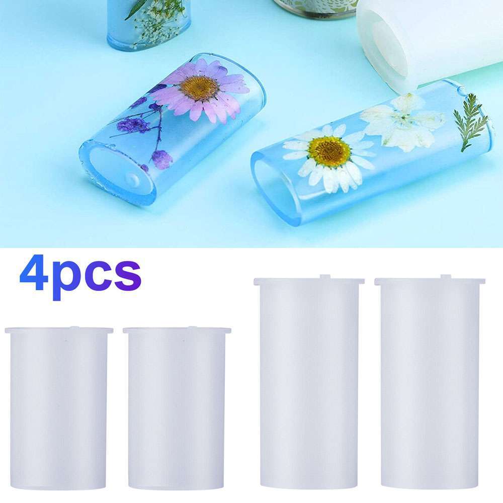 4pcs Silicone Resin Mold for Lighter Cover Epoxy Craft DIY Art
