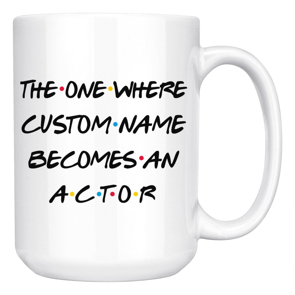 Personalized Actor Job Promotion Coffee Mug, Actor Graduation Present Gift