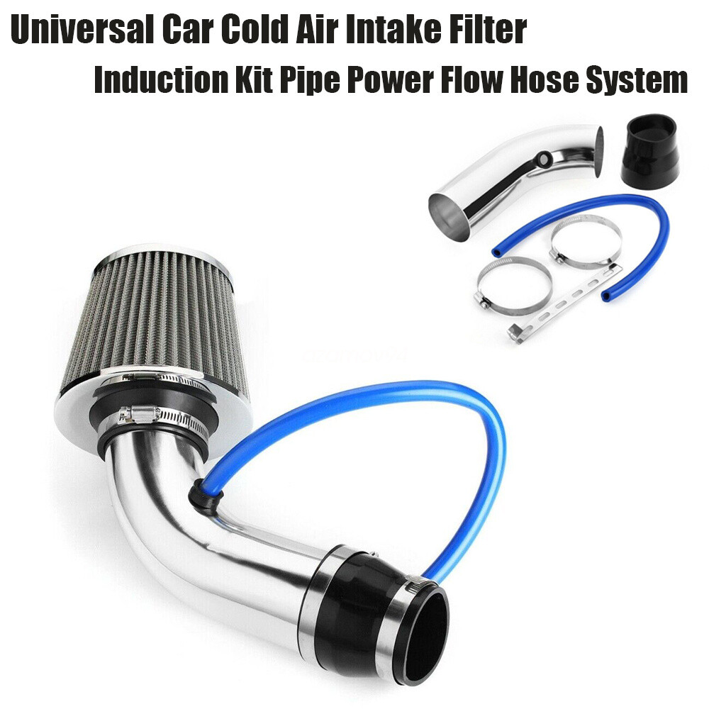 Universal Car Cold Air Intake Filter Induction Kit Pipe Power Flow Hose System