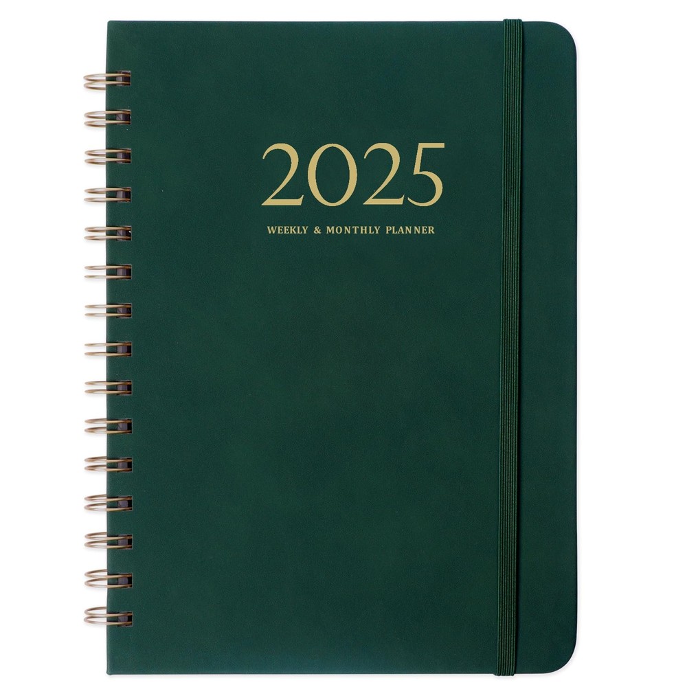 2025 Weekly & Monthly Planner - 6.4x8.5 Jan-Dec Organizer