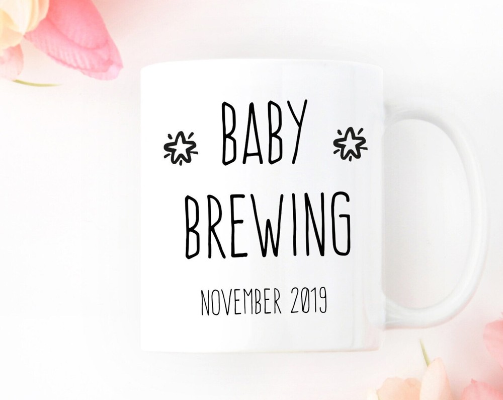 Baby Announcement Mug Pregnancy Announcement Mug Pregnancy Reveal Mug Baby