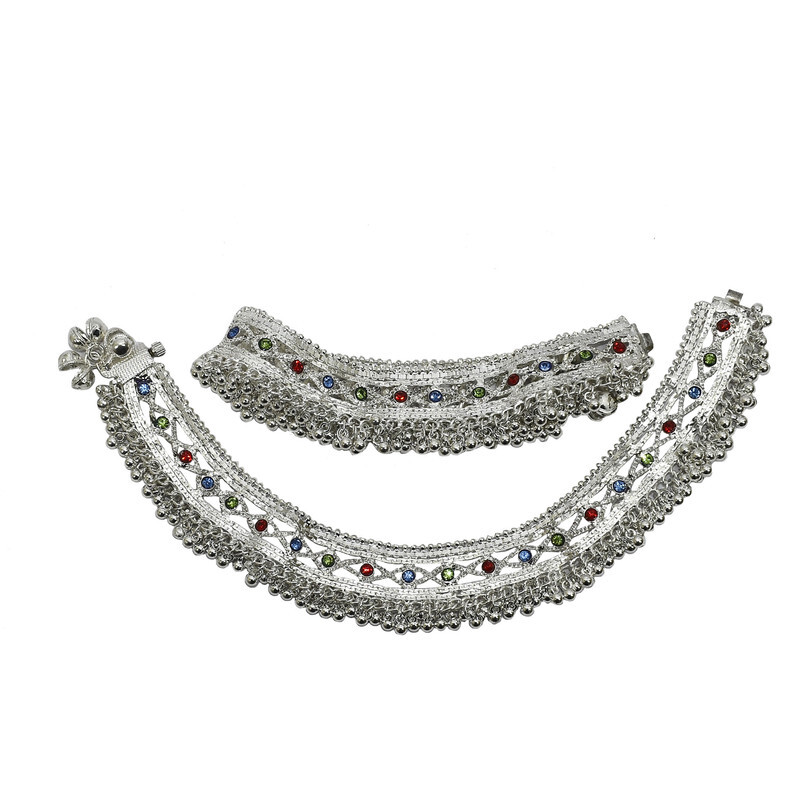 Women Anklet Payal Pajeb Ankle Traditional Soft Bell Jewelry Foot Bracelet Chain