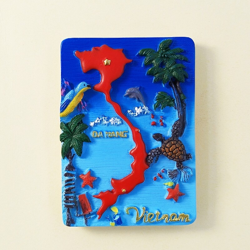 Da Nang Vietnam Resin Fridge Magnet Souvenir Home Decor Sticker