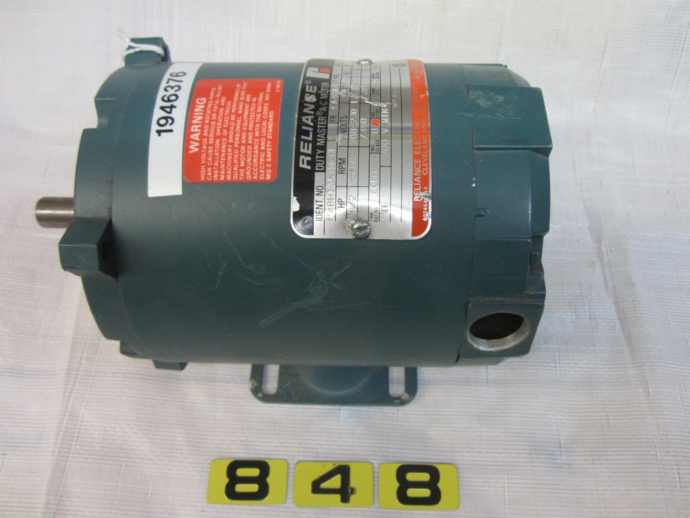 RELIANCE A-C MOTOR P48H1357N-QL ½ HP  PH 3 RPM 3450 VOLTS 208-230/460