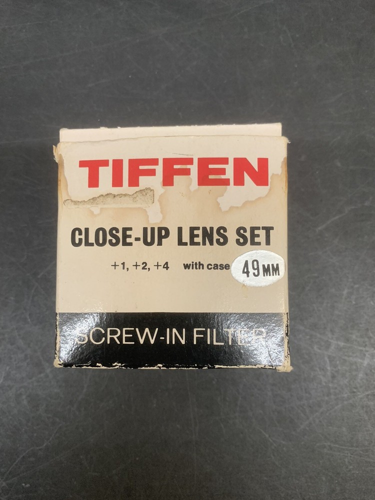 Tiffen 49mm +1 +2 +4 Diopter Close-Up Lens Screw-In Filter Set
