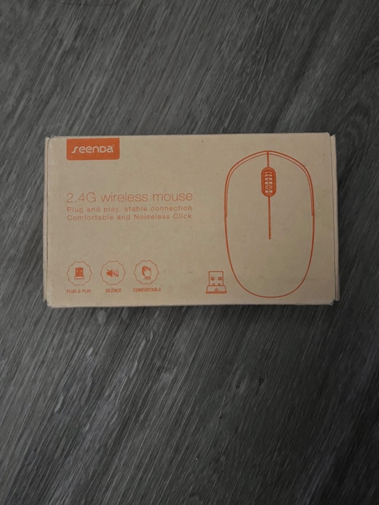 Seenda Wireless Mouse in Sleek Black - Compact & Ergonomic Design