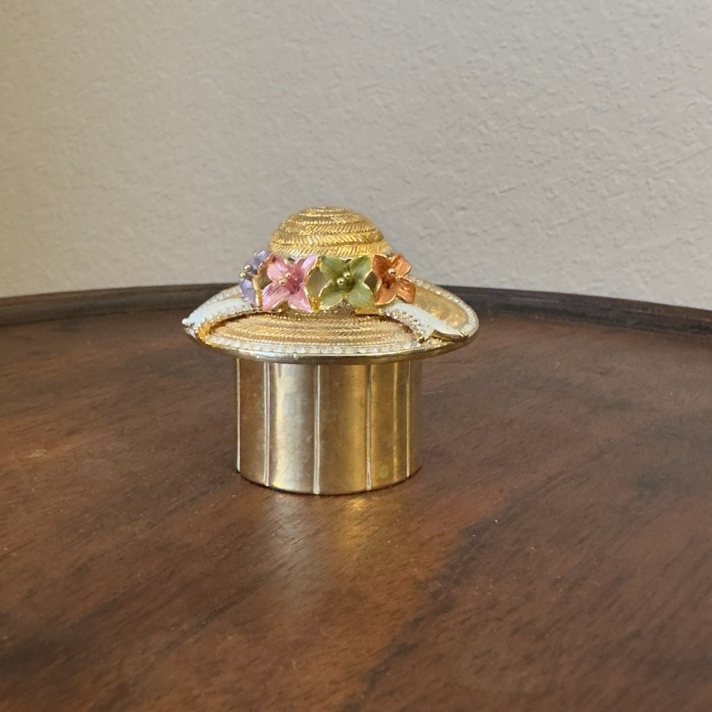 CT Metallic Rhinestone Jeweled Bird Cage Trinket Box