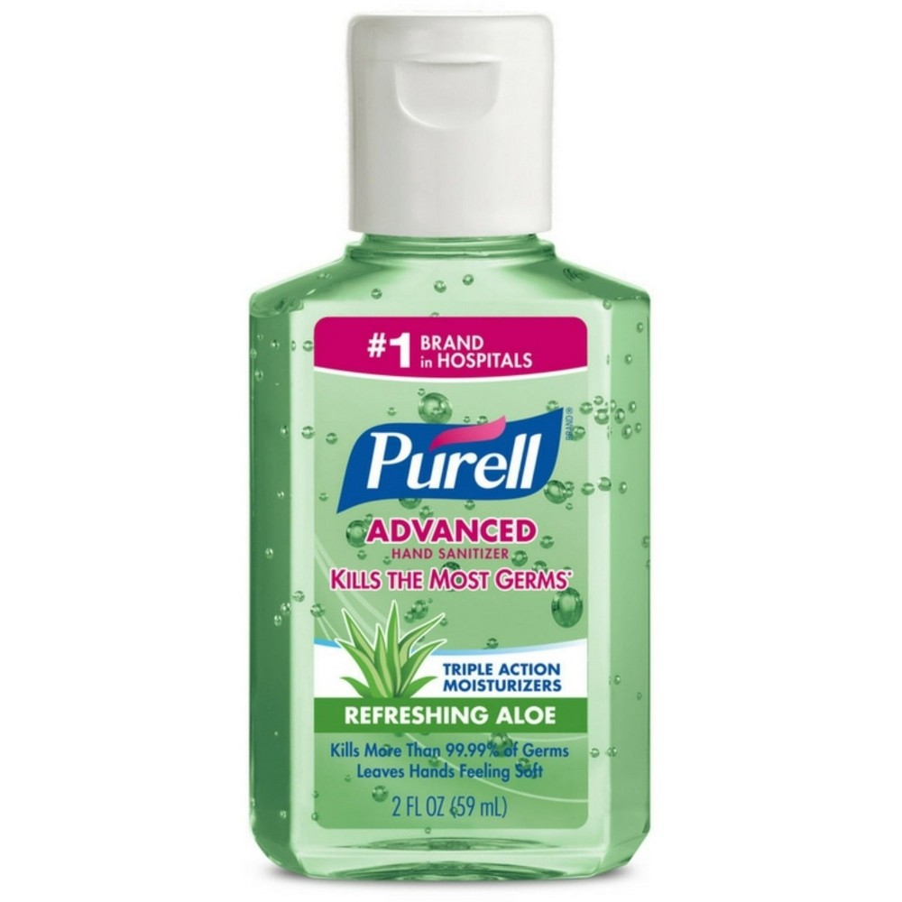 Purell Advanced Hand Sanitizer Gel, Advanced Refreshing Aloe, 2oz (4 Pack)