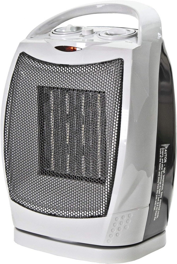 1500W Oscillation Space Heater Ceramic Electric Heater w/Overheat Protection