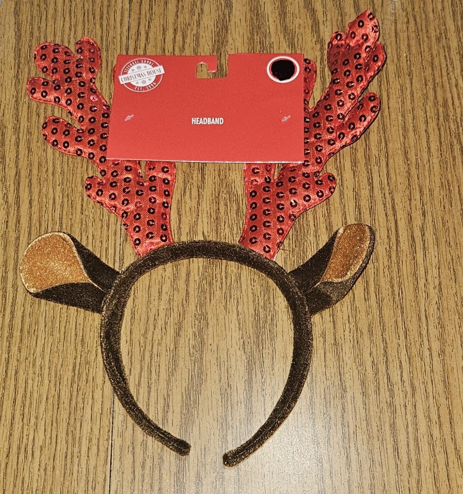 Christmas Novelty Reindeer Antlers Headband BNIB Seasonal Hair Accessories BNIB