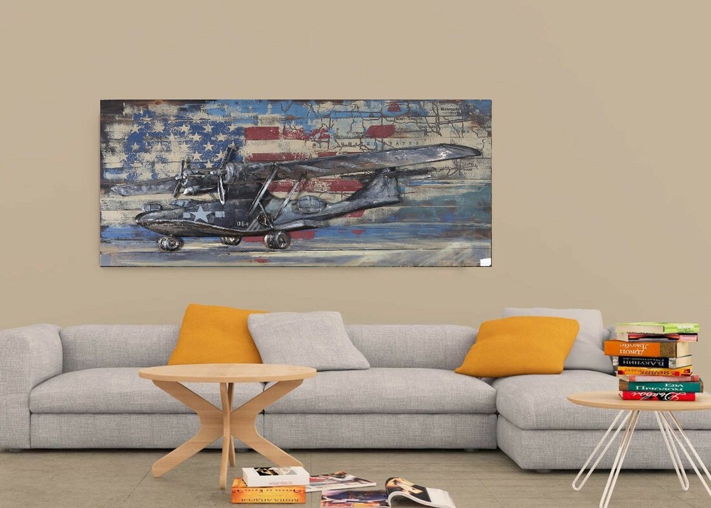 Customer's Favorite item galvanized metal airplane home decor 3d airplane Decor-image
