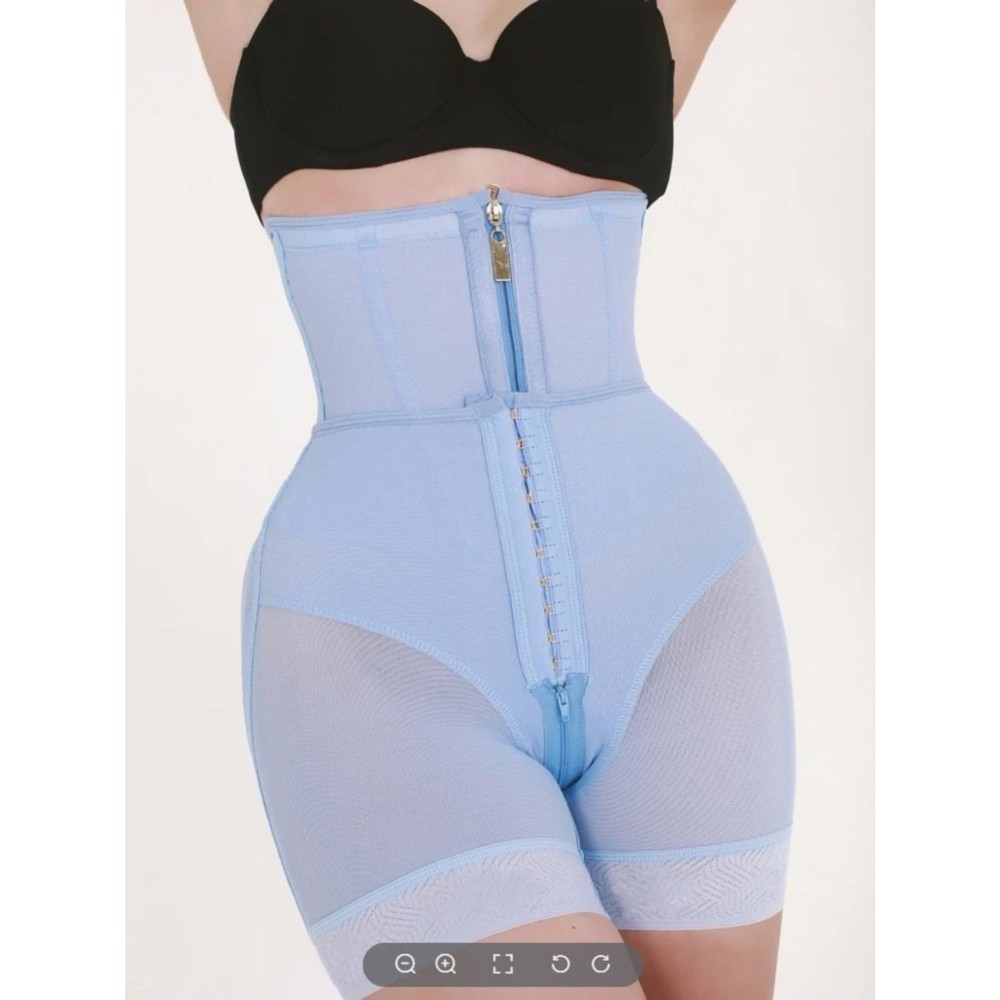 High-Waisted Butt-Lifting Shaping Shorts with Hooks for Women